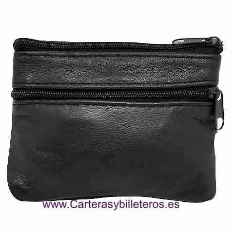 PORTA MONETE ECONOMICHE IN PELLE CON 4 TASCHE 