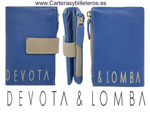 PORTAFOGLIO DA DONNA DEVOTA & LOMBA CON PORTAMONETE CON CERNIERA 