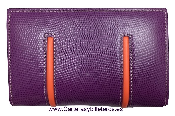 PORTAFOGLIO DONNA IN PELLE CON BORSA CON ZIP E BORSA 