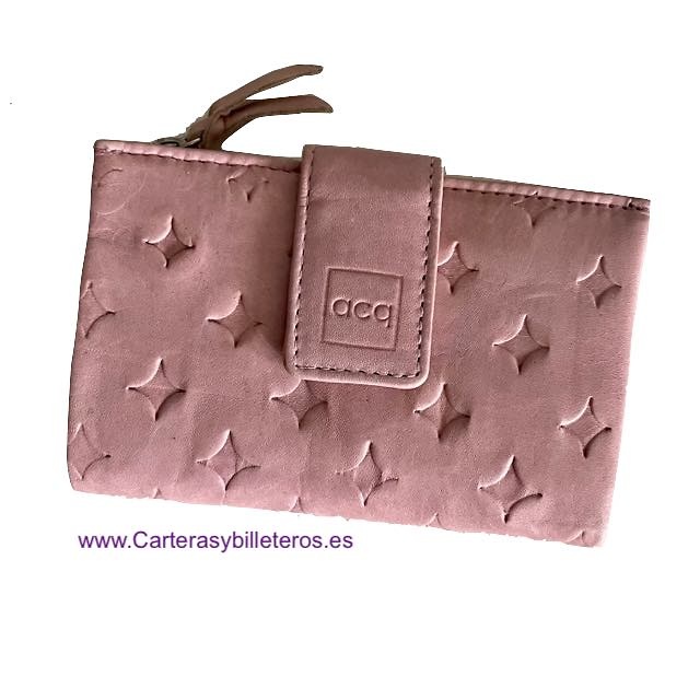 PORTAFOGLIO DONNA PICCOLA PELLE COLLEZIONE DIAMANTE 