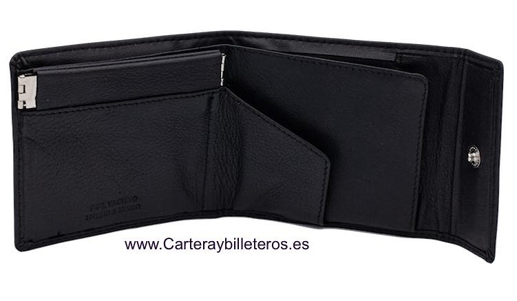 PORTAFOGLIO PURSE FLEJE CON CHIUSURA IN PELLE 