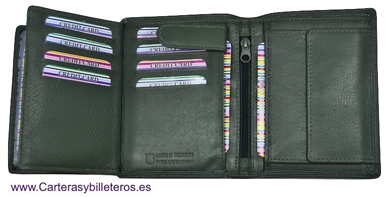 PORTAFOGLIO UOMO CON BORSA IN PELLE LUSSO PREMIUM 