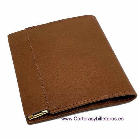 TITTO BLUNI WALLET WITH CLIP FOR BANKNOTES CON PORTAMONETES PELLE 