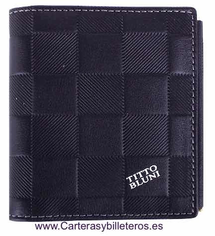 TITTO BLUNI WALLET WITH CLIP FOR BANKNOTES CON PORTAMONETES 