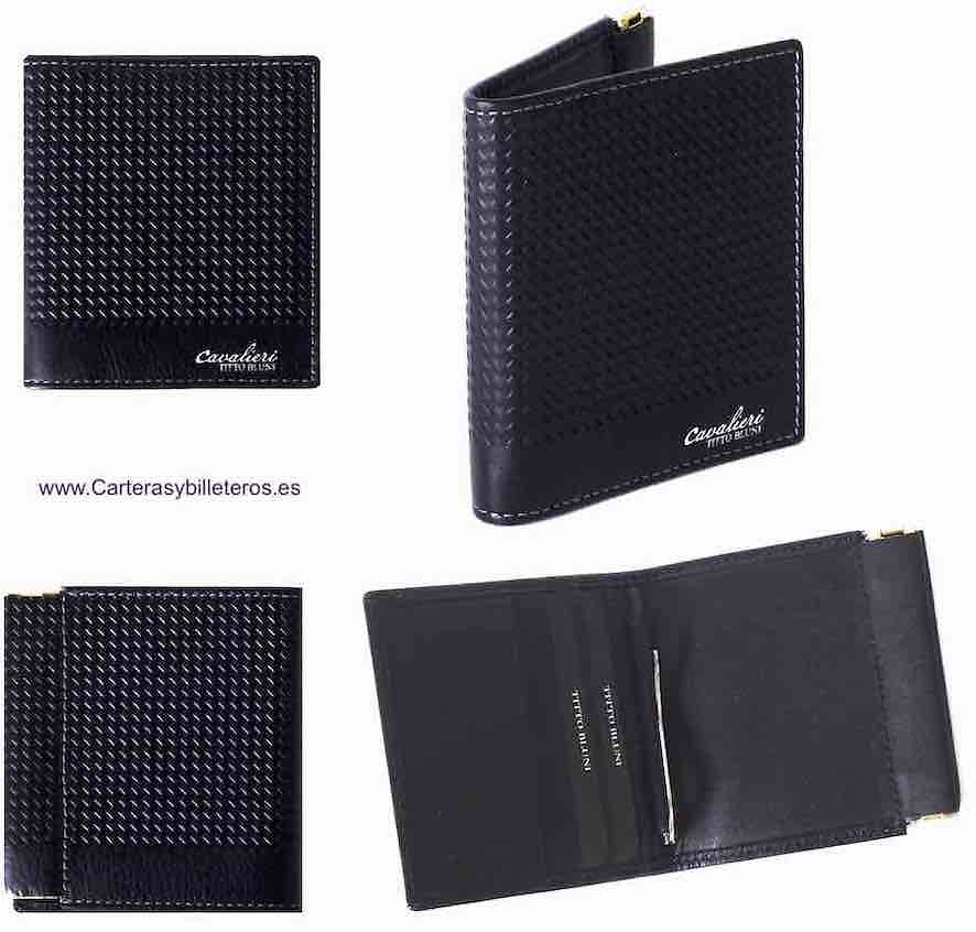 TITTO BLUNI WALLET WITH CLIP FOR BANKNOTES CON PORTAMONETES 