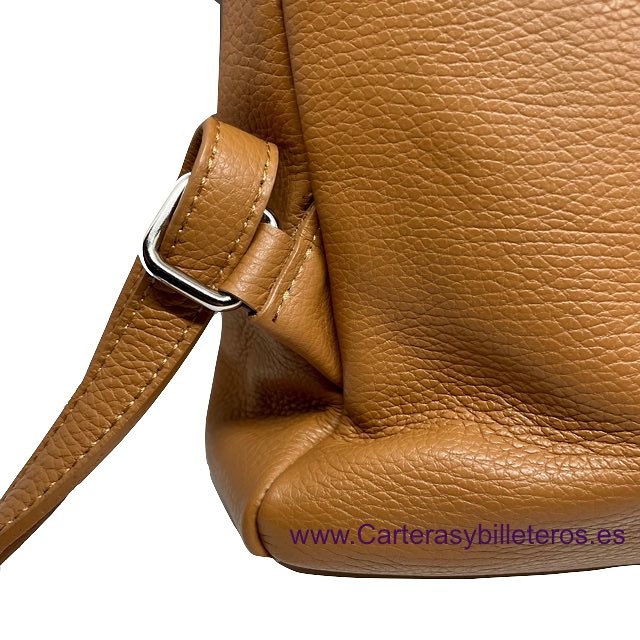 ZAINO DA DONNA IN PELLE MADE IN ITALY CON TASCHE 