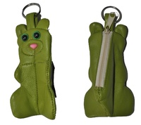 BORSA CHIAVE CON PELLE DELL'ORSO