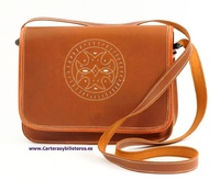 GRASSO BORSA CON TRIM IN PELLE CON TOP INVECCHIATO