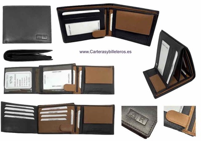 Ultra Slim Leather Wallet Grey  Handcrafted in Spain - Café Leather